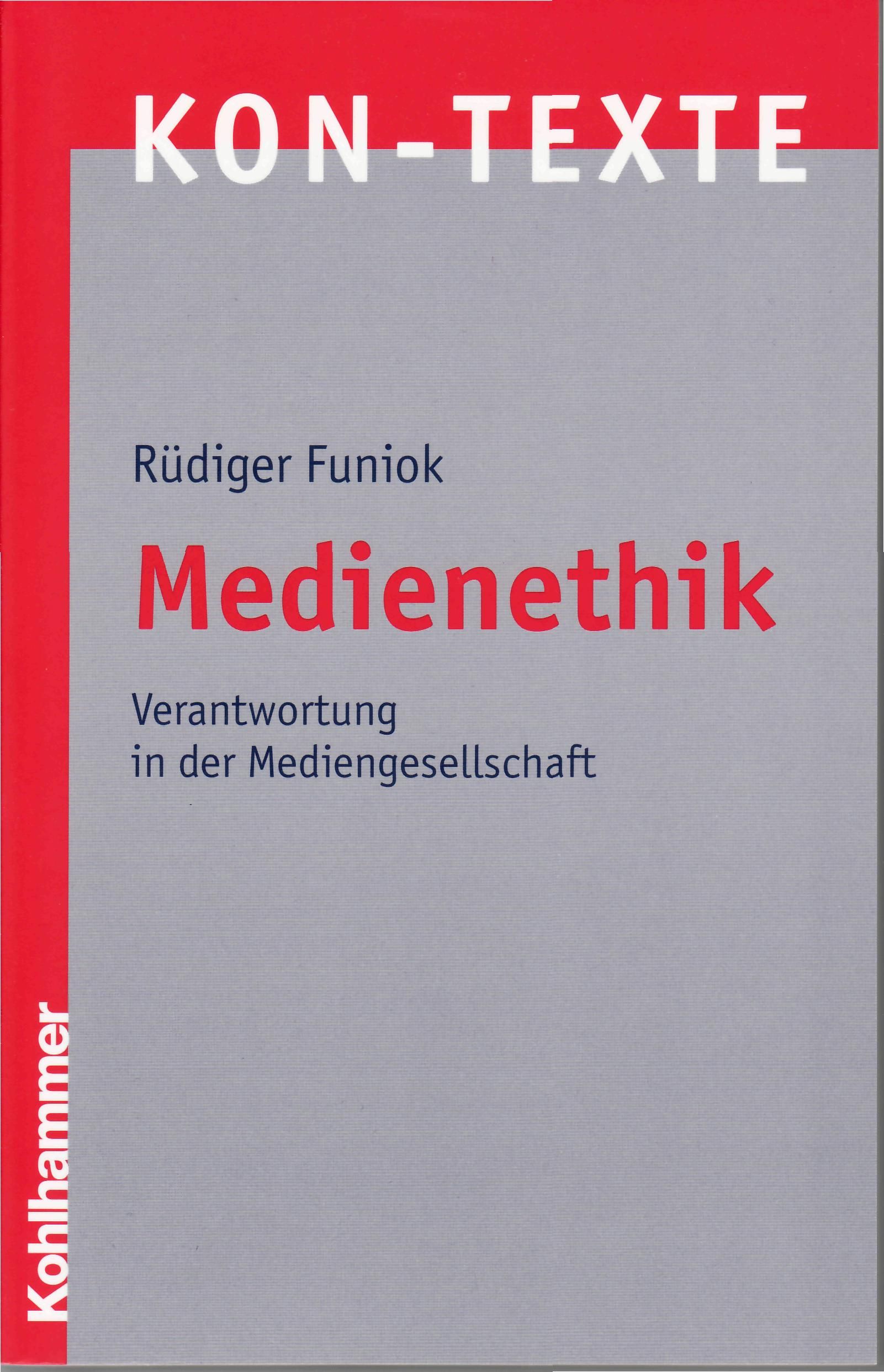 Cover Medienethik Funiok